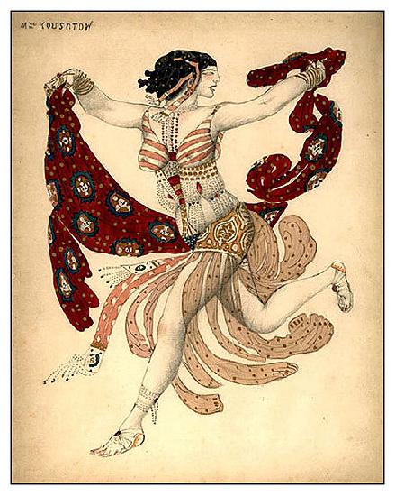 Leon Bakst Costume of Cleopatra for Ida Rubinstain